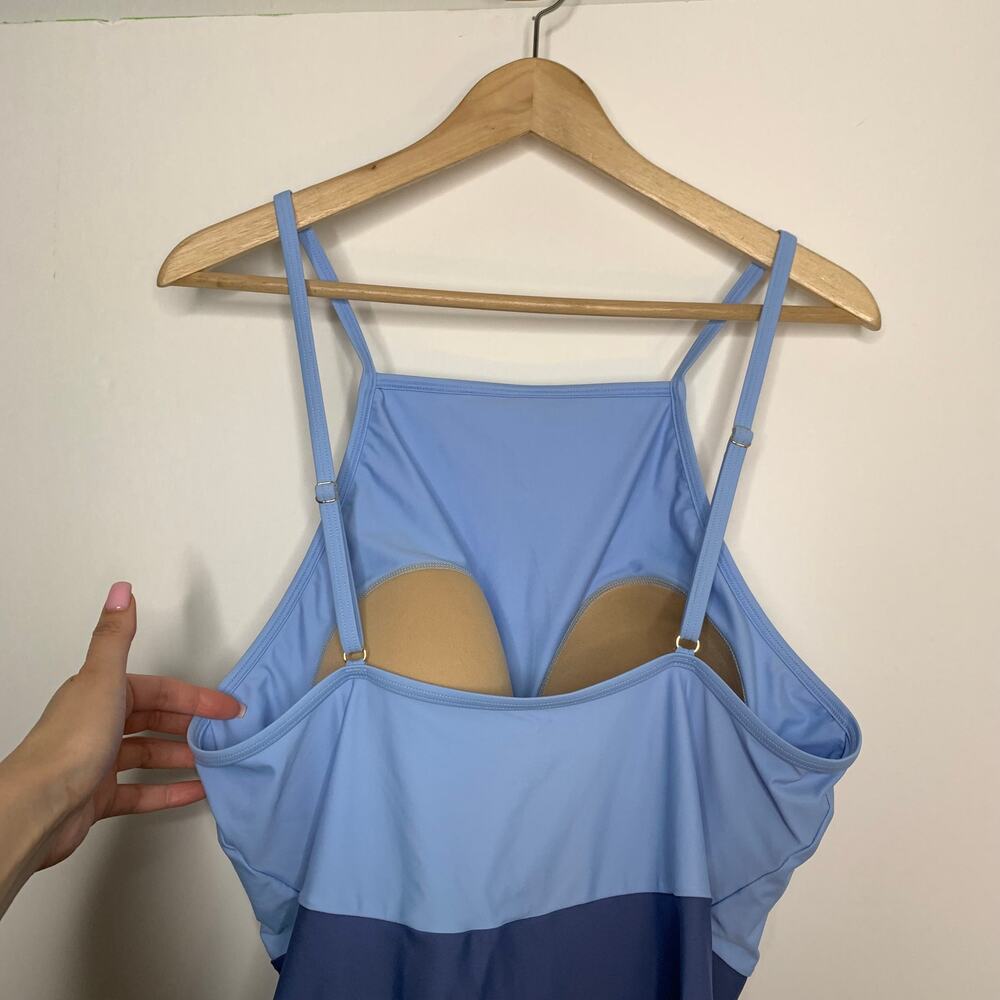 Summersalt The Wave Sky Blue Mountain One Piece Swim Womens 16 - Picture 7 of 15